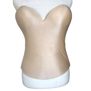 FELINA Size 34DD Nude Essentials Seamless Hidden Wire Bustier‎ Bra Bridal Hoco